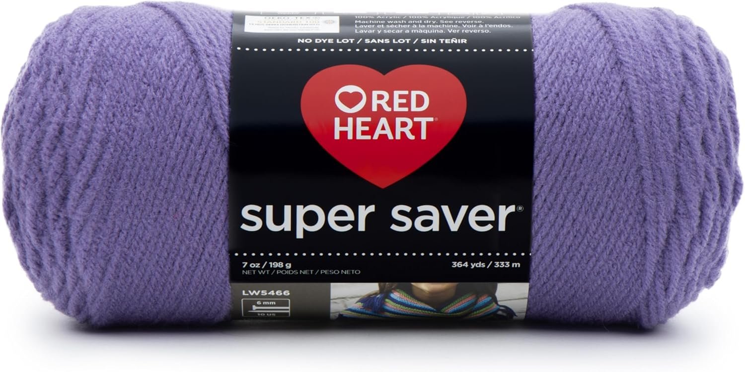 RED Heart Super Saver Yarn, Lavender