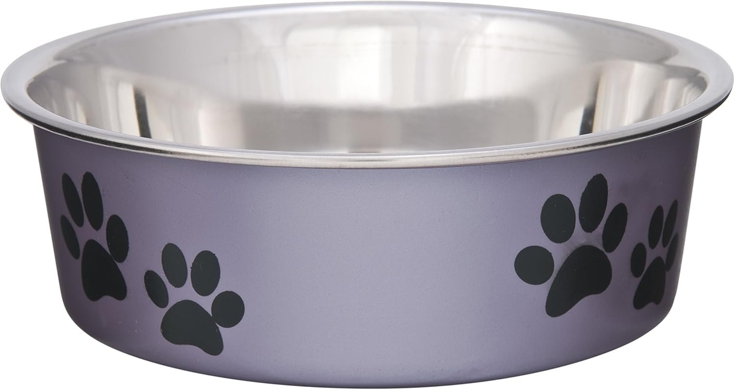 Loving Pets Bella Dog Bowls- Stainless Steel Dog & Cat Bowls - Spill Proof Dog...