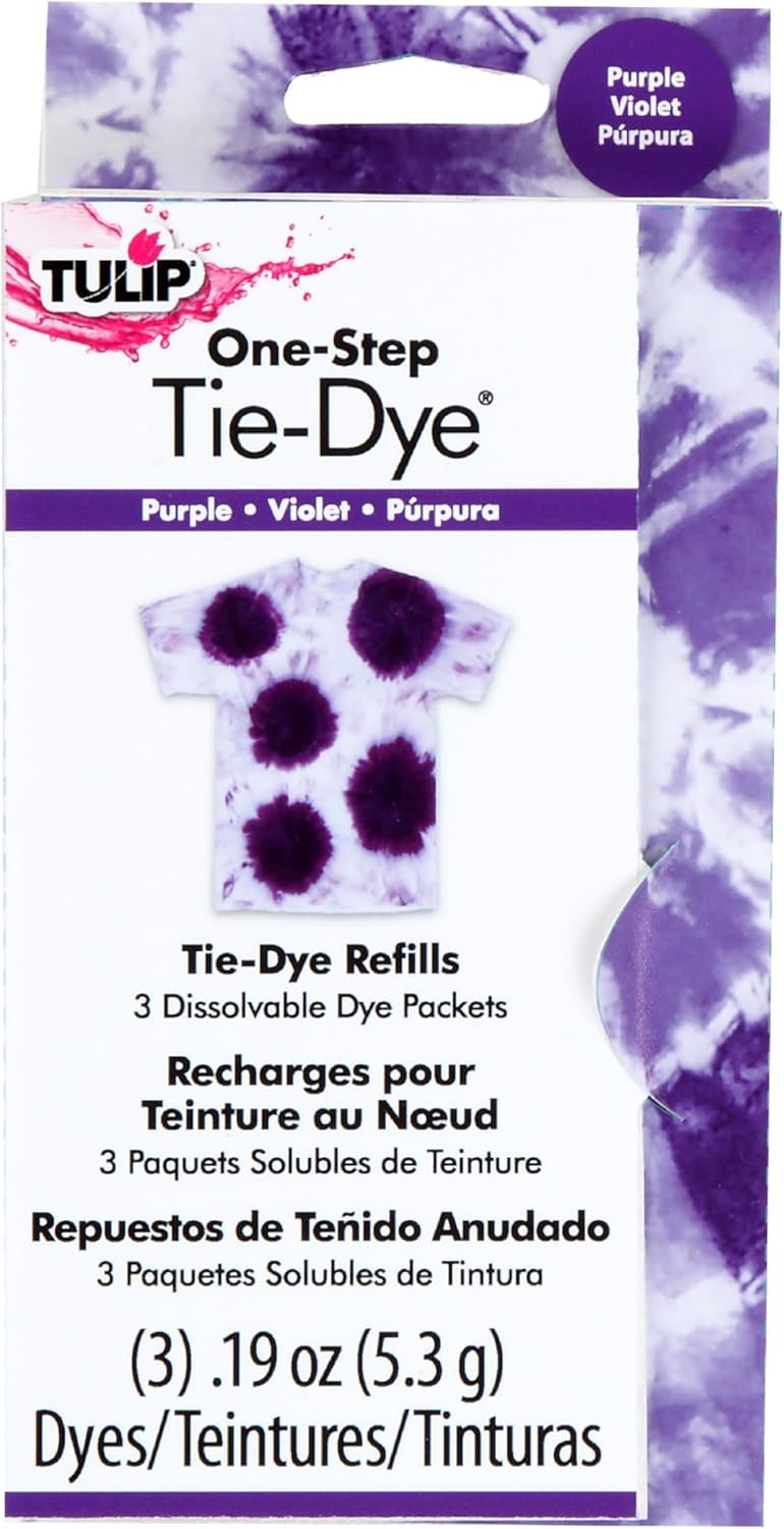 Tulip One-Step Tie-Dye Kit Dye Refill Packs, Purple