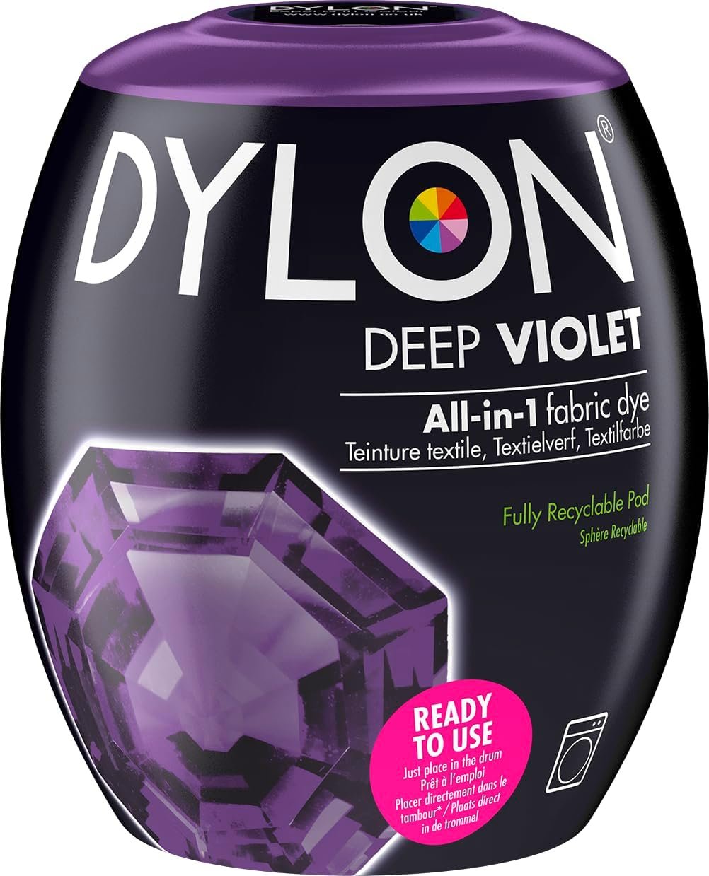 Dylon Washing Machine Fabric Dye Pod for Clothes & Soft Furnishings, 350g –...