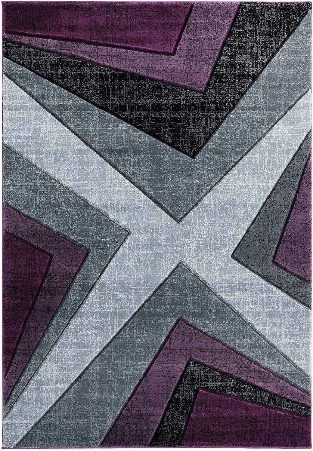 United Weavers of America Bristol Zine Plum Area Rug, 7'10" x 10'6"