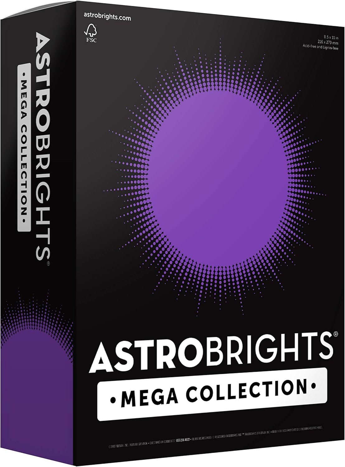 Astrobrights Mega Collection, Colored Paper, Ultra Purple, 625 Sheets, 24 lb/89...