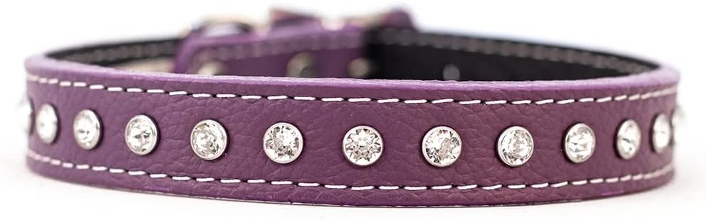 The Tuscan Collar, Classic Flat Style with Pure Italian Leather and a...