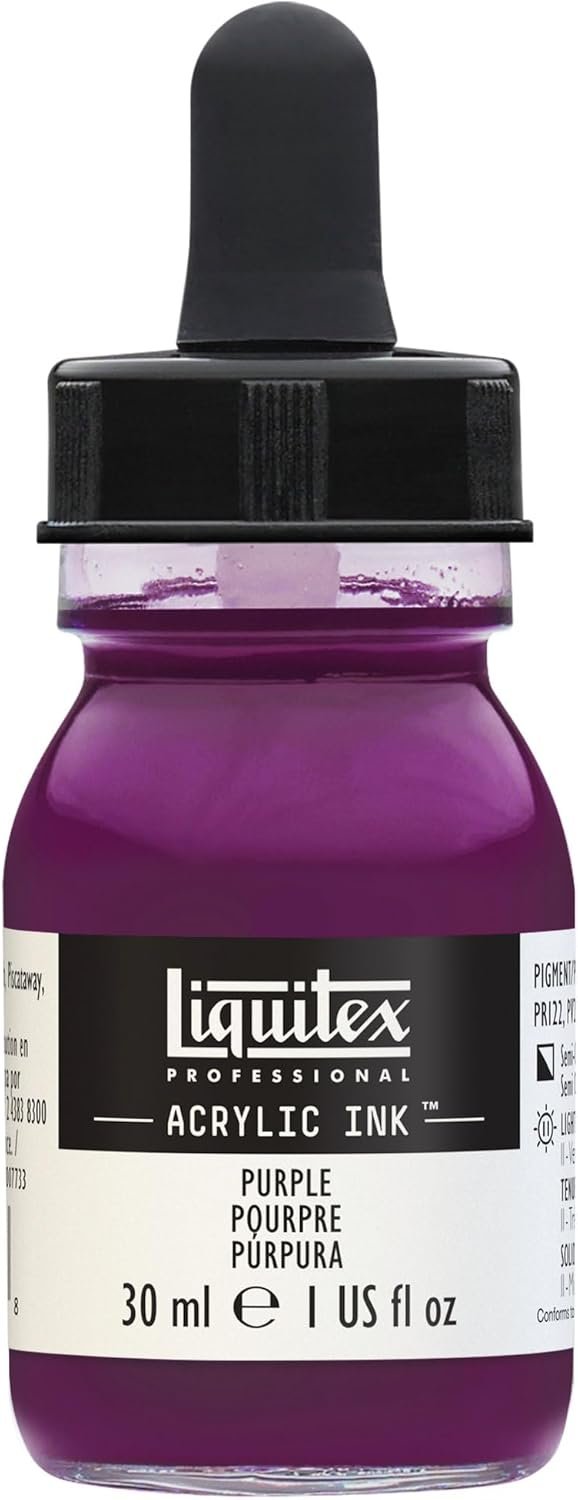 Liquitex Professional Acrylic Ink, 1-oz (30ml) Jar, Purple