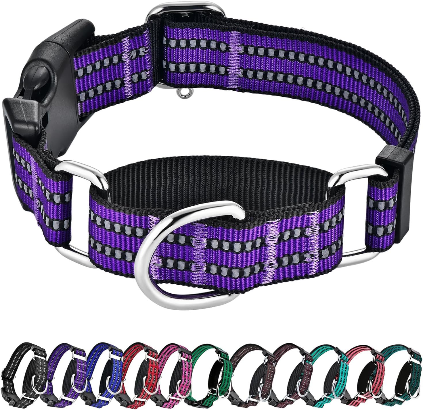 Martingale Collars for Dogs, Reflective Escape Proof Training Dog Collars with...