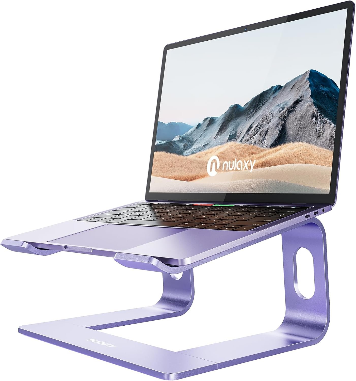 Nulaxy Ergonomic Aluminum Laptop Stand - Detachable Riser for 10-15.6' Laptops...