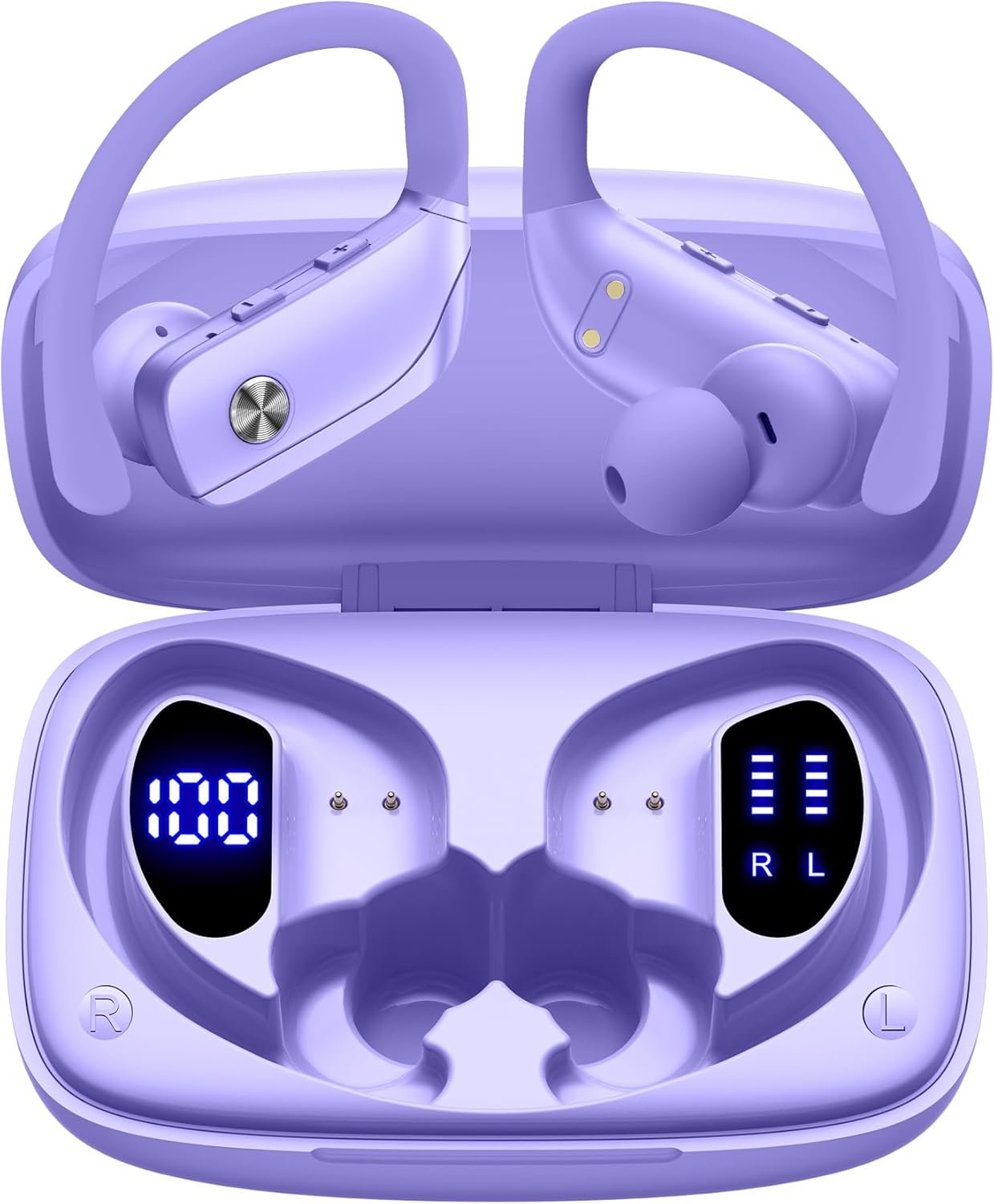 bmani Ear Buds Wireless Earbuds Bluetooth Headphones with 80H Playtime LED...