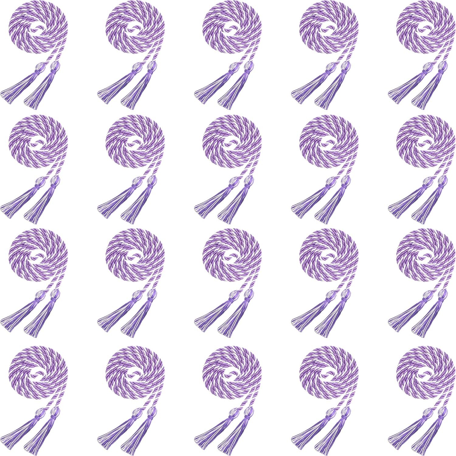 20 Pack Graduation Cords Yarn Honor Cords with Tassel for College Graduation...