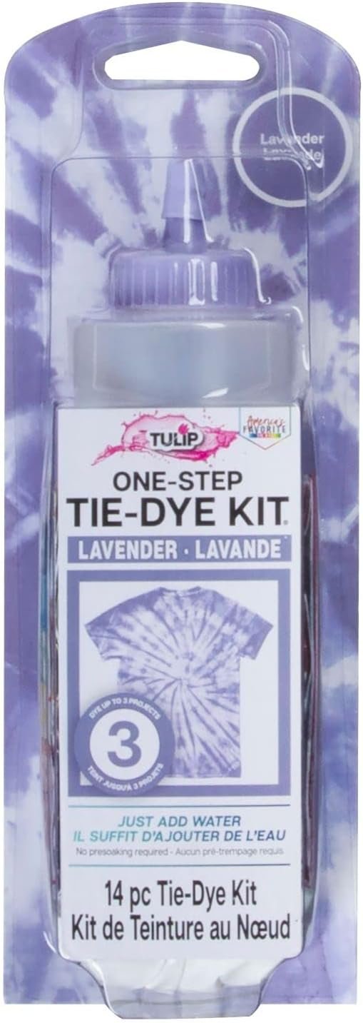 Tulip One-Step Tie-Dye Kit, Vibrant Colors for Fabric 4 fl oz, Lavender