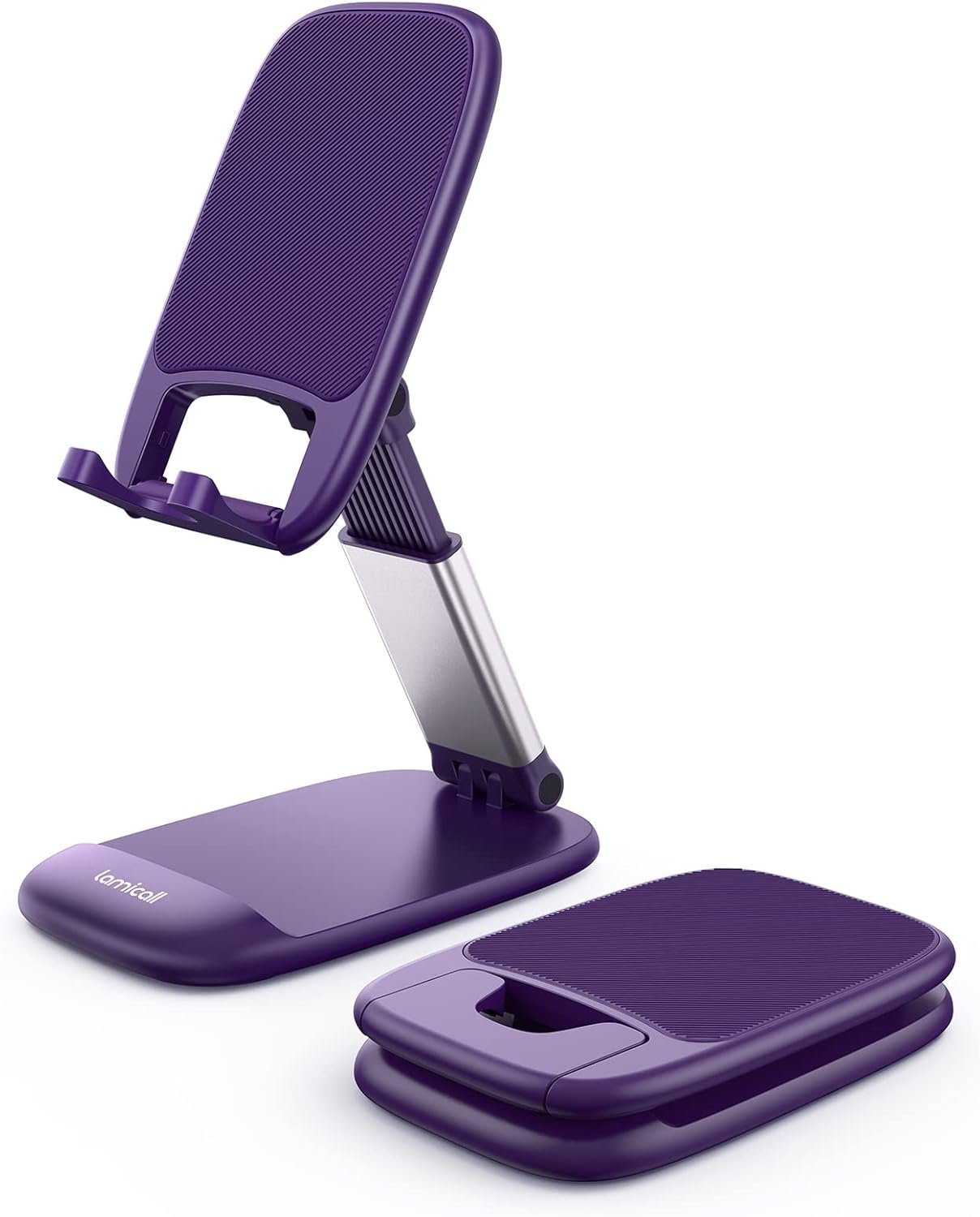 Lamicall Purple Phone Holder for Desk - Dark Purple Cellphone Stand Desk...