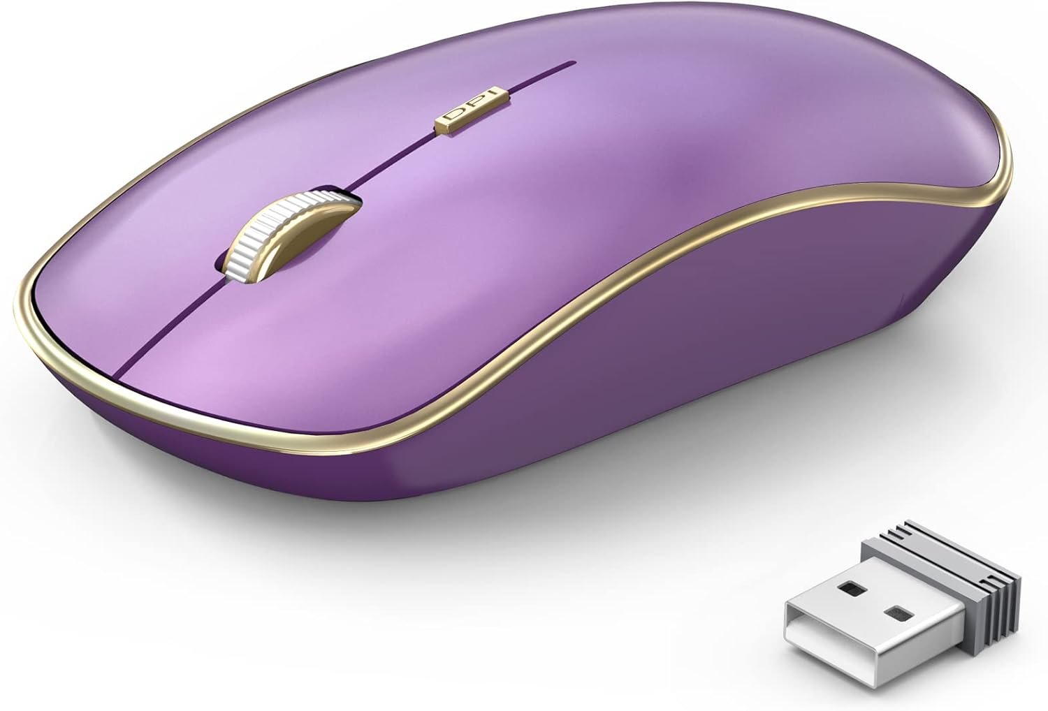 JOYACCESS Silent Wireless Mouse - 2.4G Portable & Ergonomic with 5 DPI Levels...