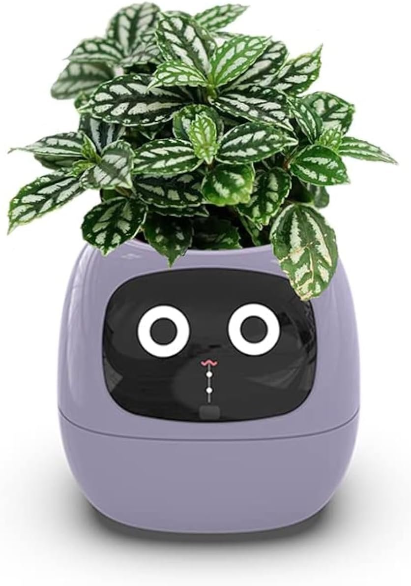 Smart Flowerpot, Intelligent Planter, Multiple Expressions, 7 Smart Sensors &...