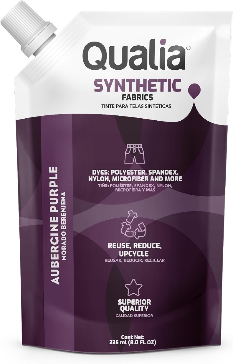 Qualia Synthetic Fabric Dye, Easy to Use, Perfect for Synthetic Fabrics:...
