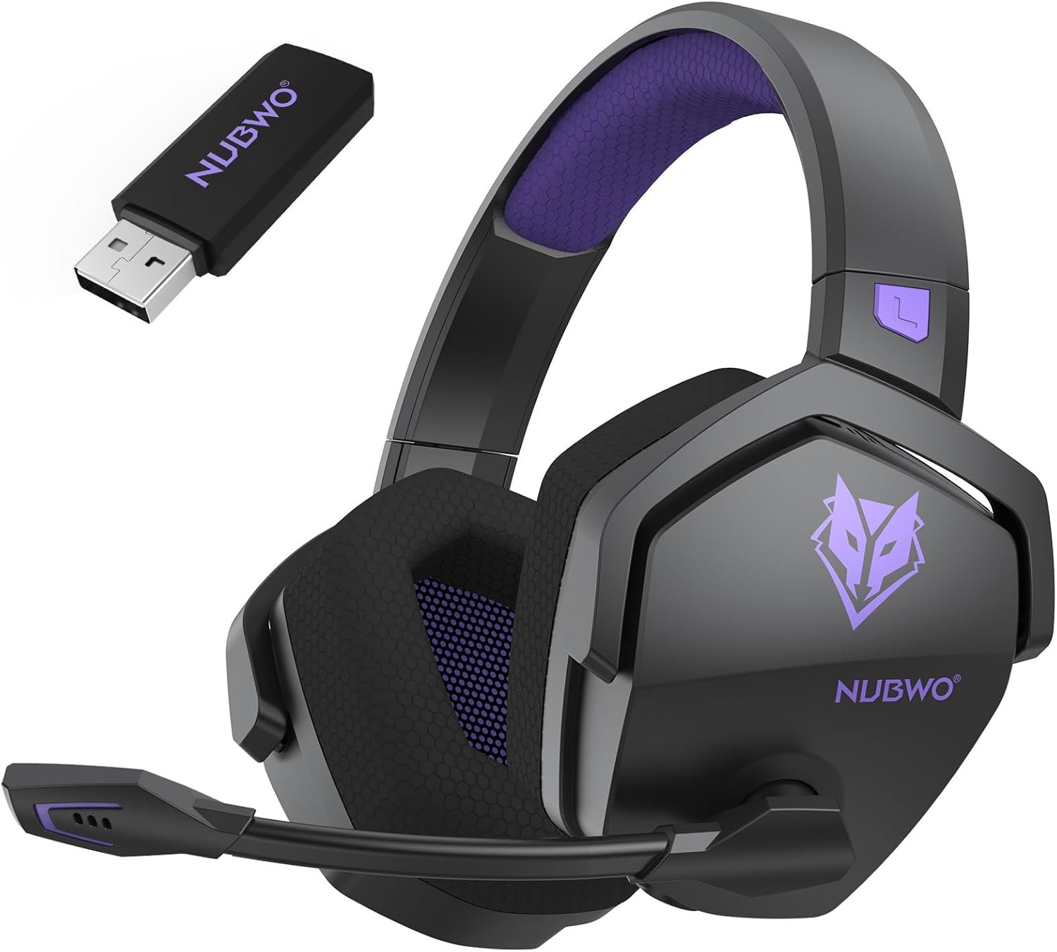 NUBWO Wireless Gaming Headset with Mic for Ps5 Ps4 PC, Zero Interference,...