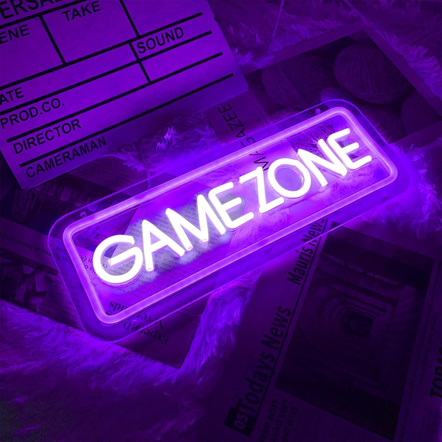 Game Zone Neon Sign Gaming Neon Signs for Game Room Decor Gamer Neon Sign for...