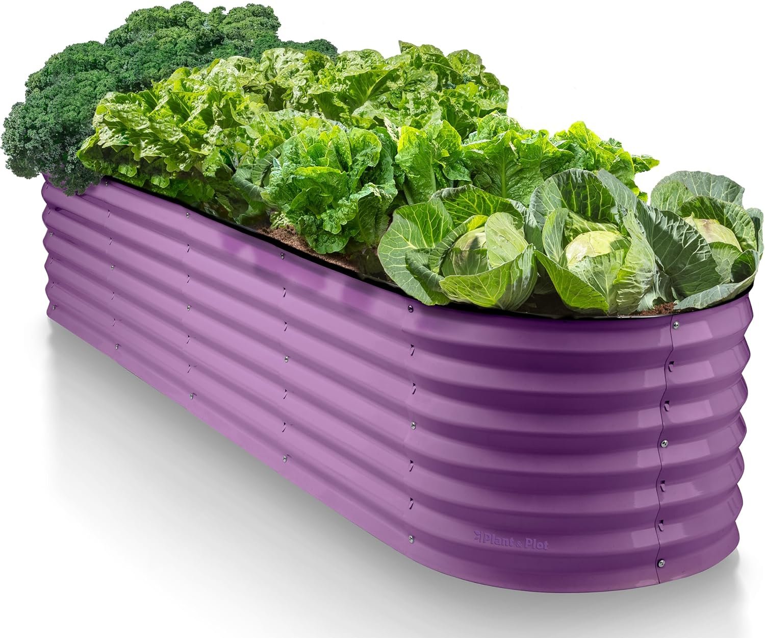 9-in-1 Galvanized Steel Raised Garden Bed // 8×2×1.5 ft Modular Planter for...