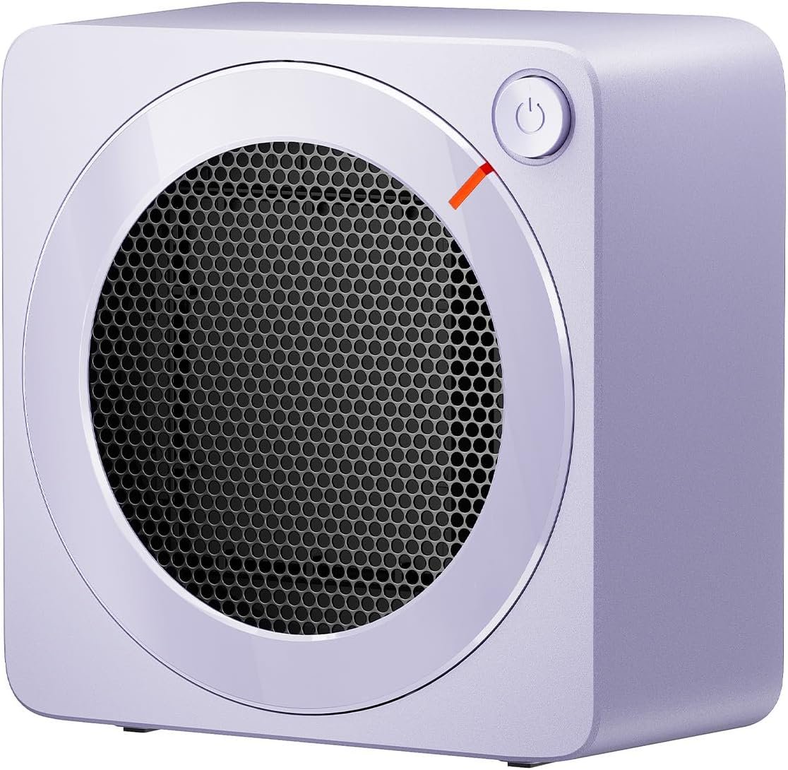Gaiatop Mini Space Heater, Lightweight PTC Ceramic Fast Heating 500W Energy...