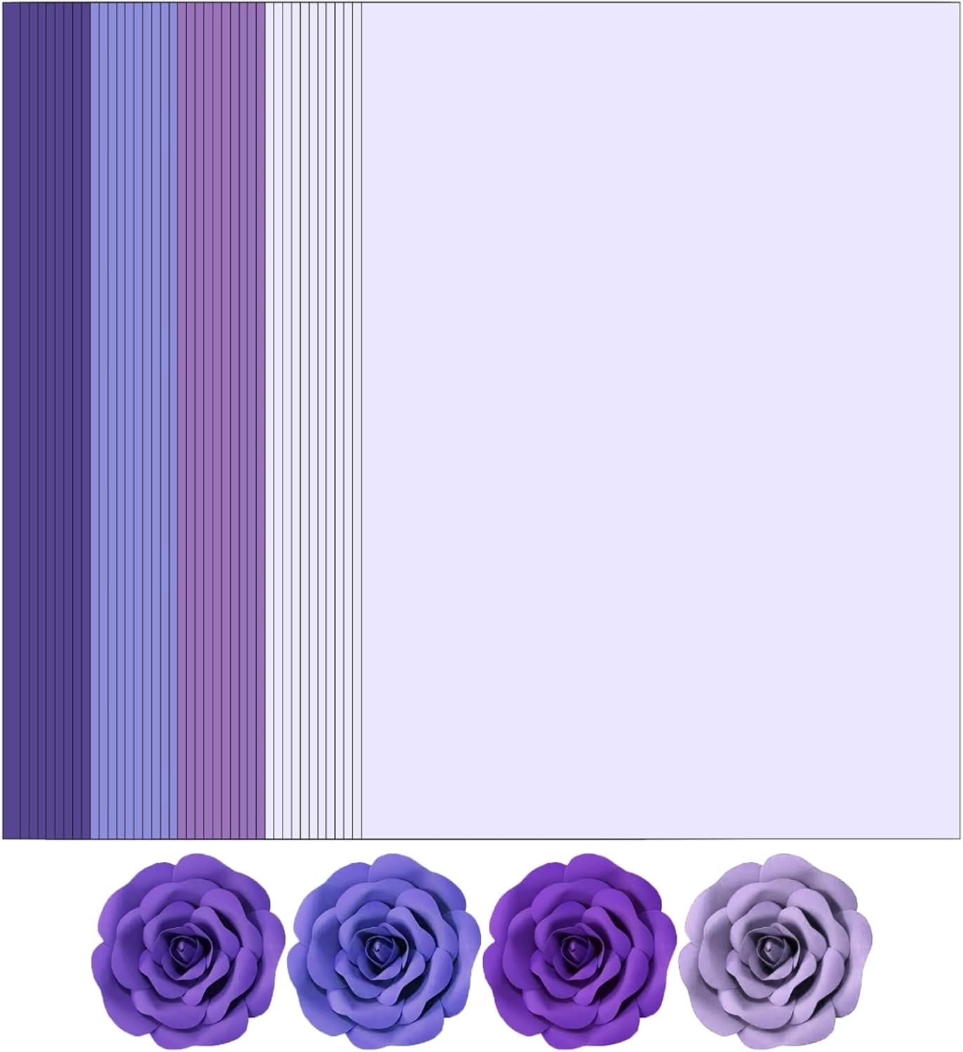 Purple Colored Cardstock, Art Kraft Cover Stock Paper, 65lb/175GSM for Card...