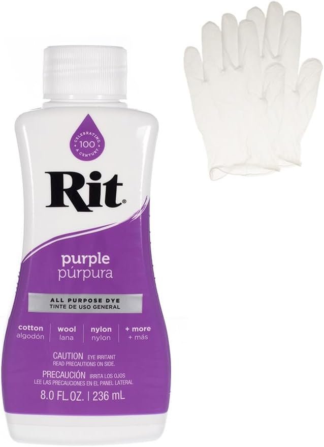 Rit Dye – Liquid Fabric Dye for Crafting, Clothing, and Décor – 8 oz. Bottle –...