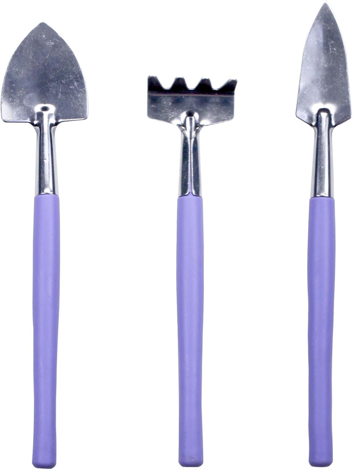 Mini Gardening Tools, 3Pcs Stainless Succulent Tools Kit Shovel Rake Trowel, 2...