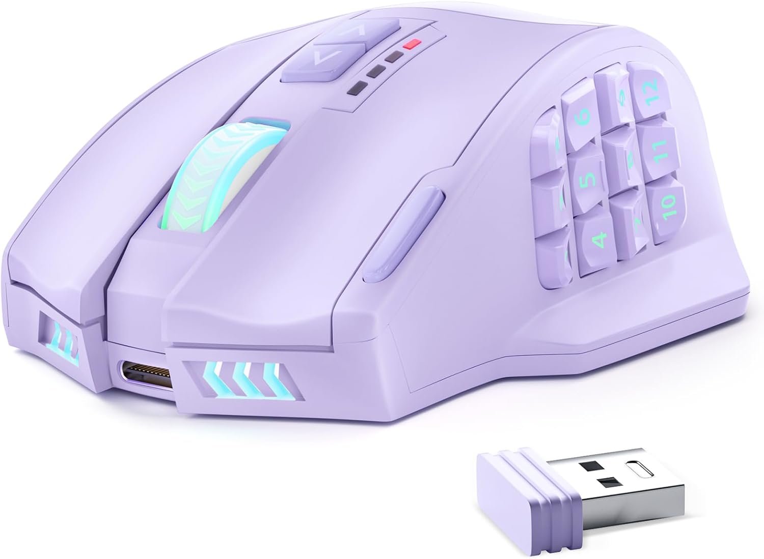 UtechSmart Venus Pro Wireless MMO Gaming Mouse, 16,000 DPI Optical Sensor,...