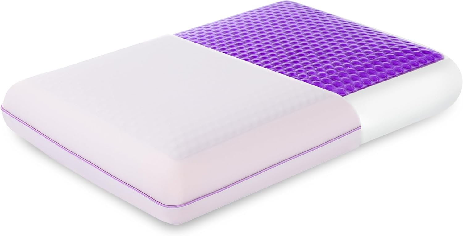 EGOHOME Cooling Gel Memory Foam Pillow - Reversible Cooling Cover, Neck Support...