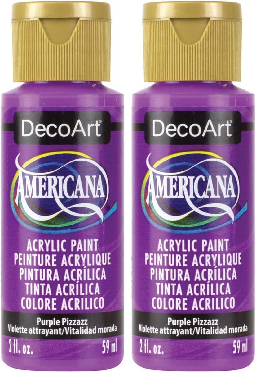 DecoArt Americana Acrylic Paint, 2-Ounce, Purple (Pack of 2)