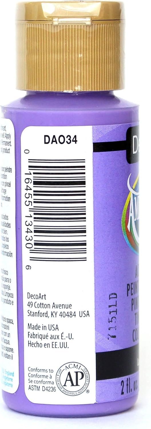 DecoArt Americana Acrylic Paint, 2-Ounce, Lavender (Pack of 2)
