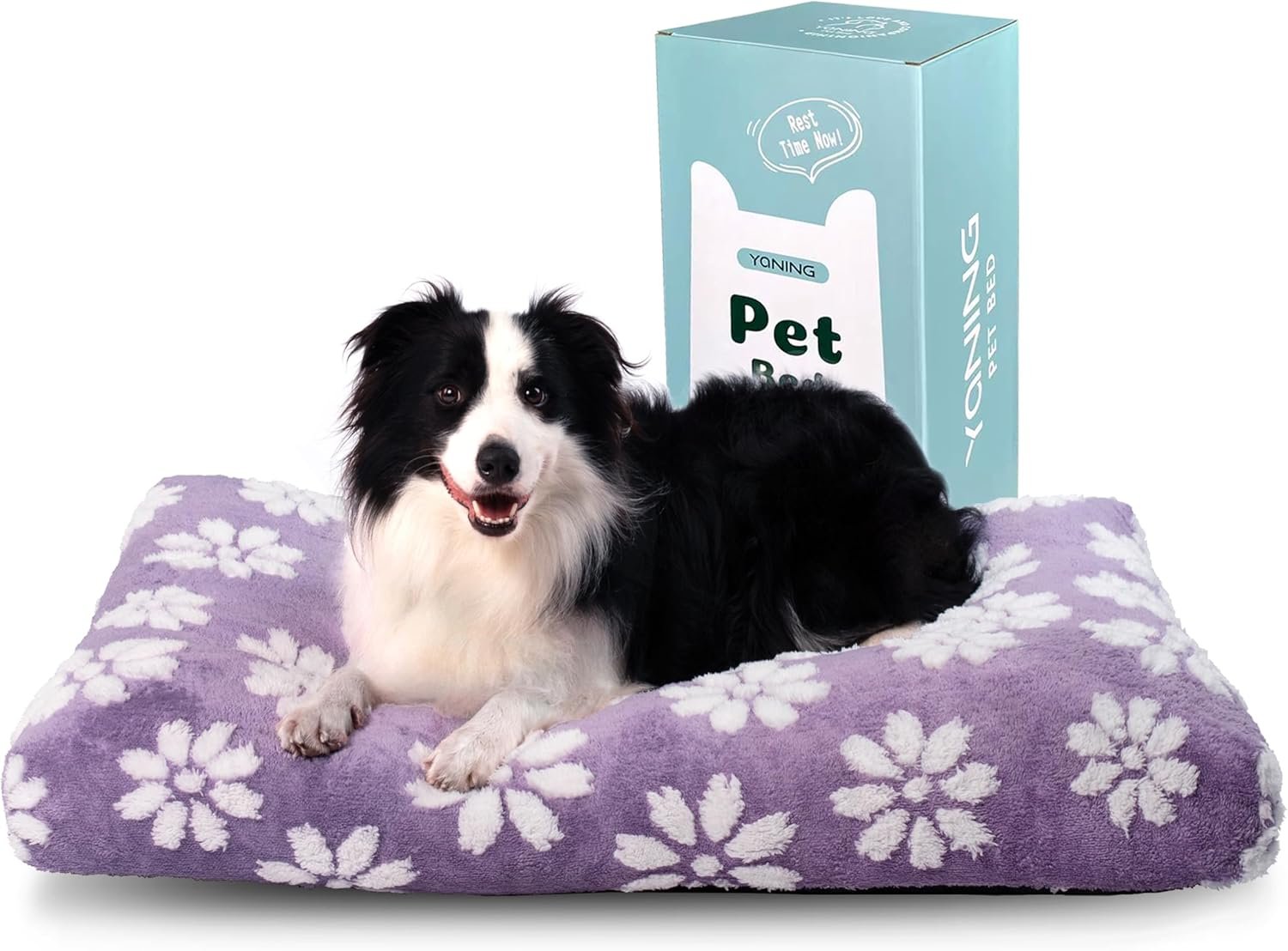Dog Beds for Large Dogs, Cute Thick Dog Bed for Crate Kennel, Fluffy Pet Bed...