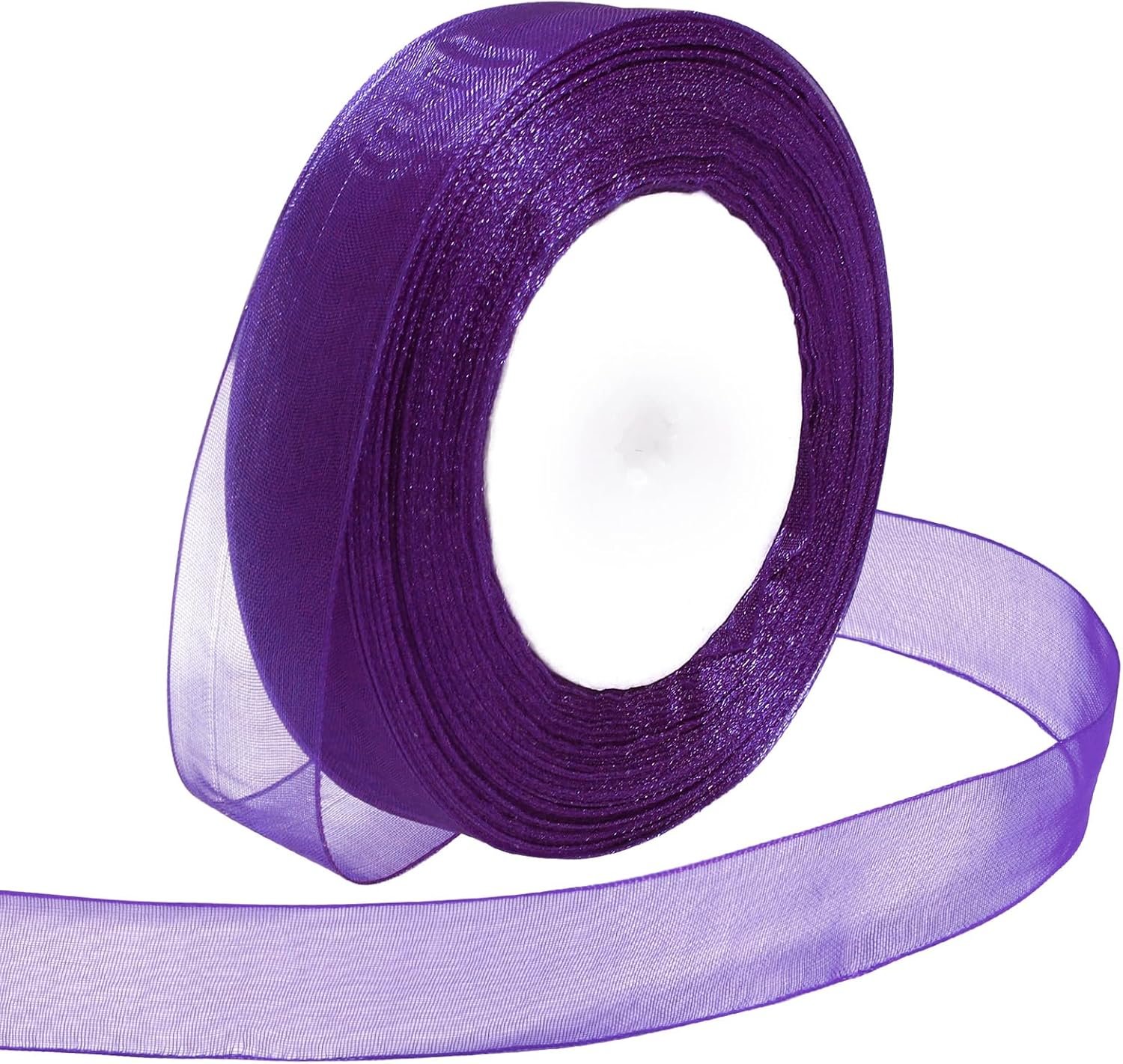 Ribbon for Gift Wrapping 3/4 inch Purple Sheer Organza Ribbon for Flower...