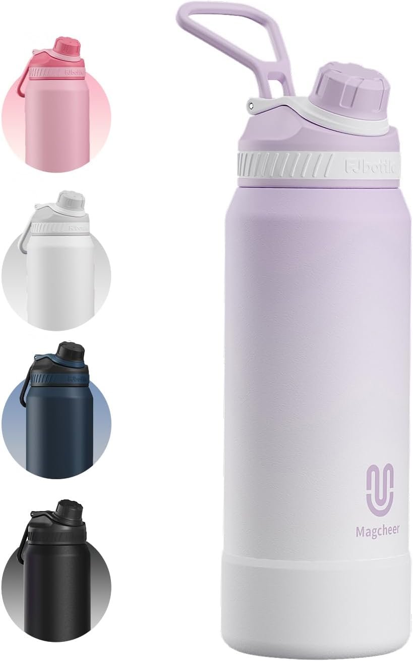 32oz Insulated Water Bottle| Double-Wall Vacuum Stainless Steel, Wide Mouth...
