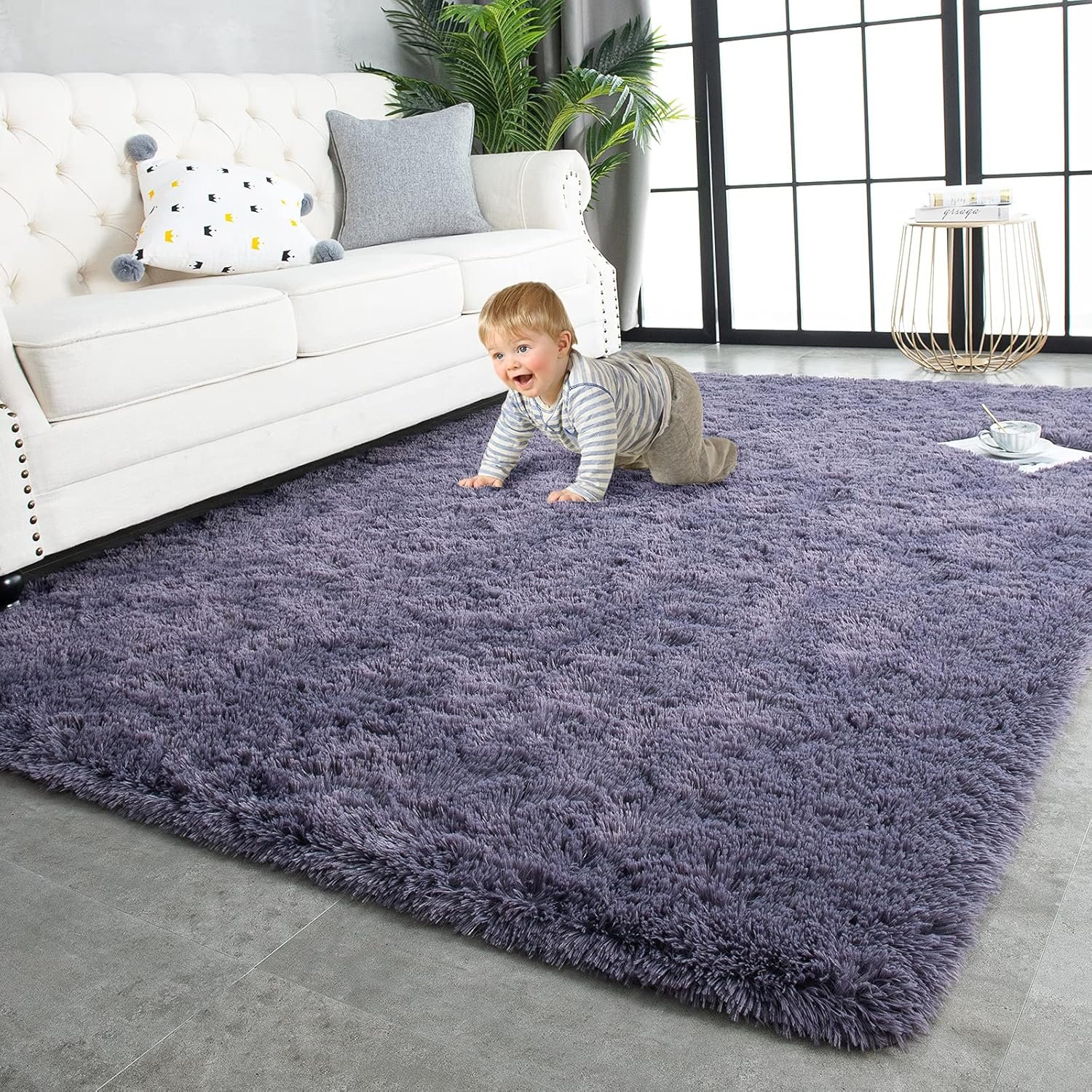 TWINNIS Super Soft Shaggy Rugs Fluffy Carpets 10x14 Feet, Indoor Modern Plush...
