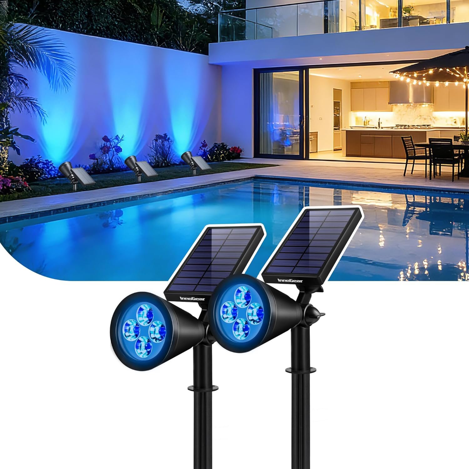 InnoGear Solar Lights Outdoor Waterproof Halloween Christmas Solar Garden Light...
