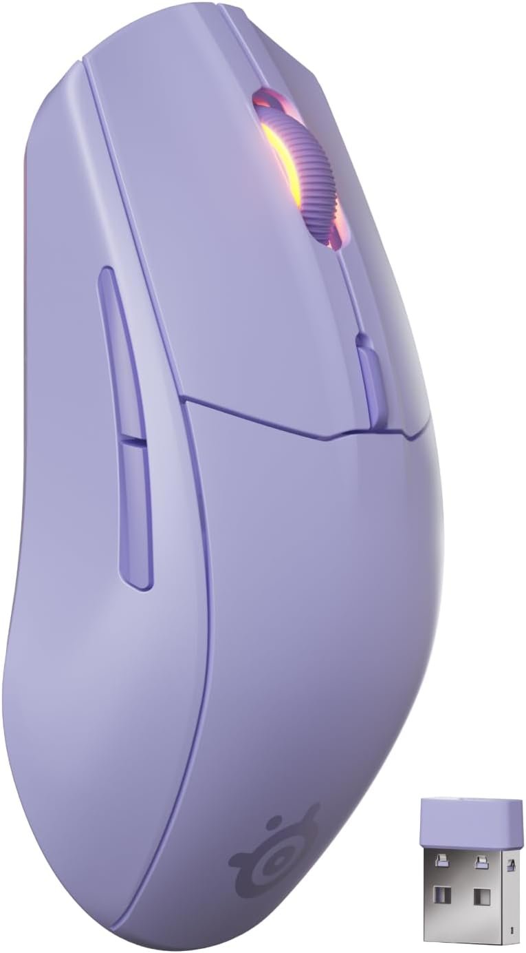 SteelSeries Rival 3 Wireless Gen 2 Gaming Mouse — 2.4GHz and Bluetooth — 18000...