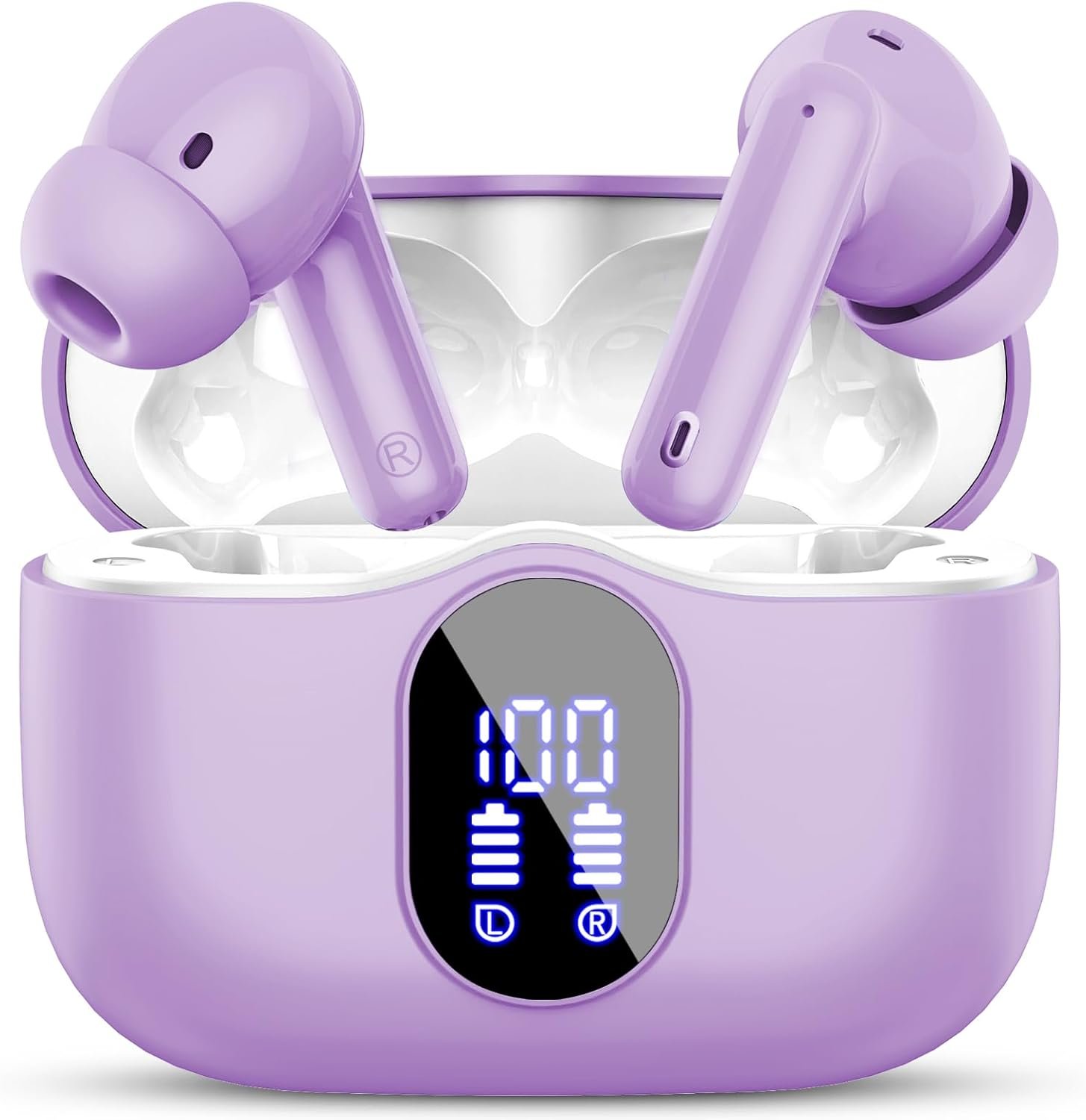 Wireless Earbuds, Bluetooth 5.4 Headphones Bass Stereo, Ear Buds with Noise...
