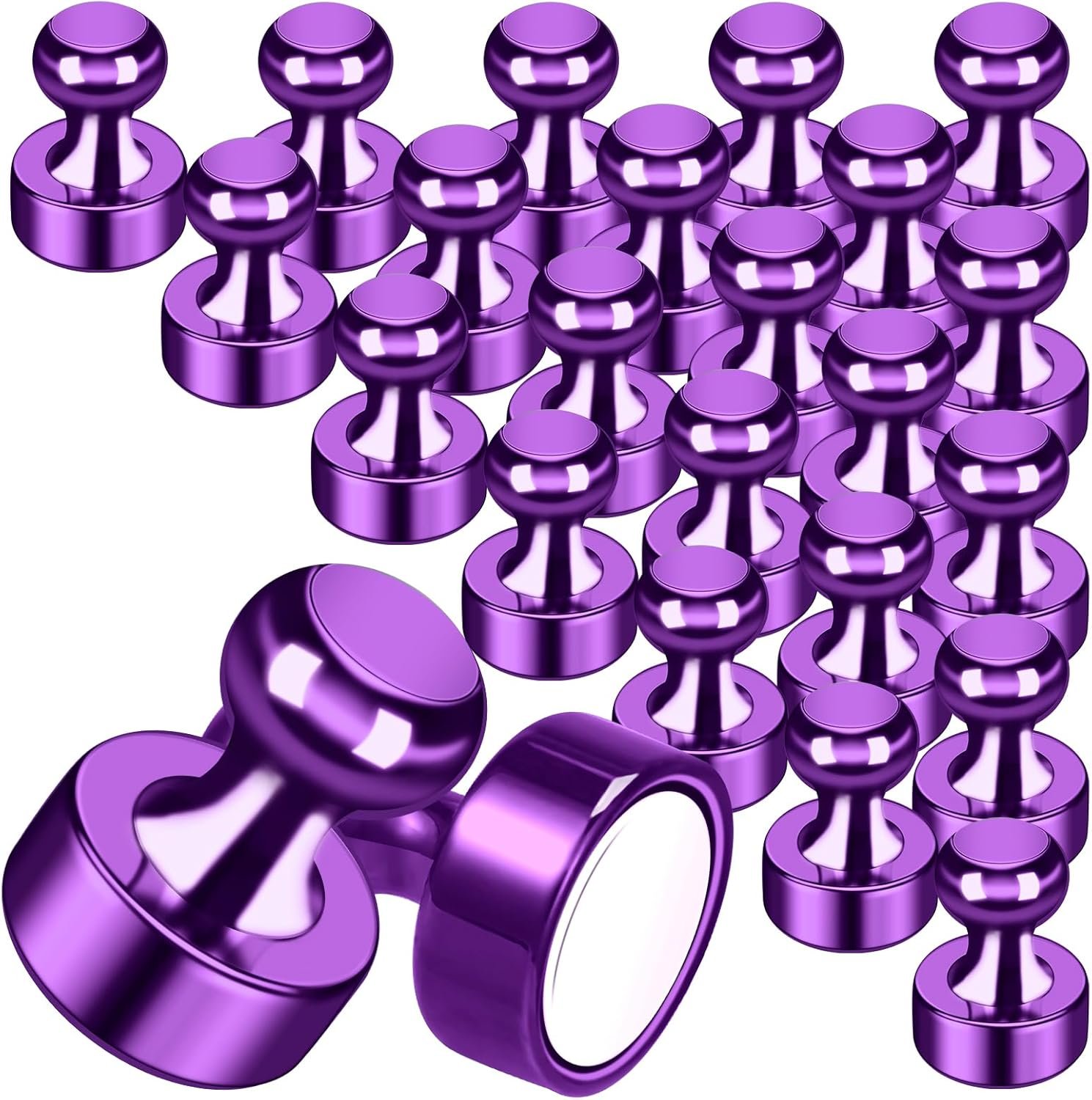 24Pcs Cute Magnets Fridge Purple Strong Refrigerator Magnet Small Magnets for...