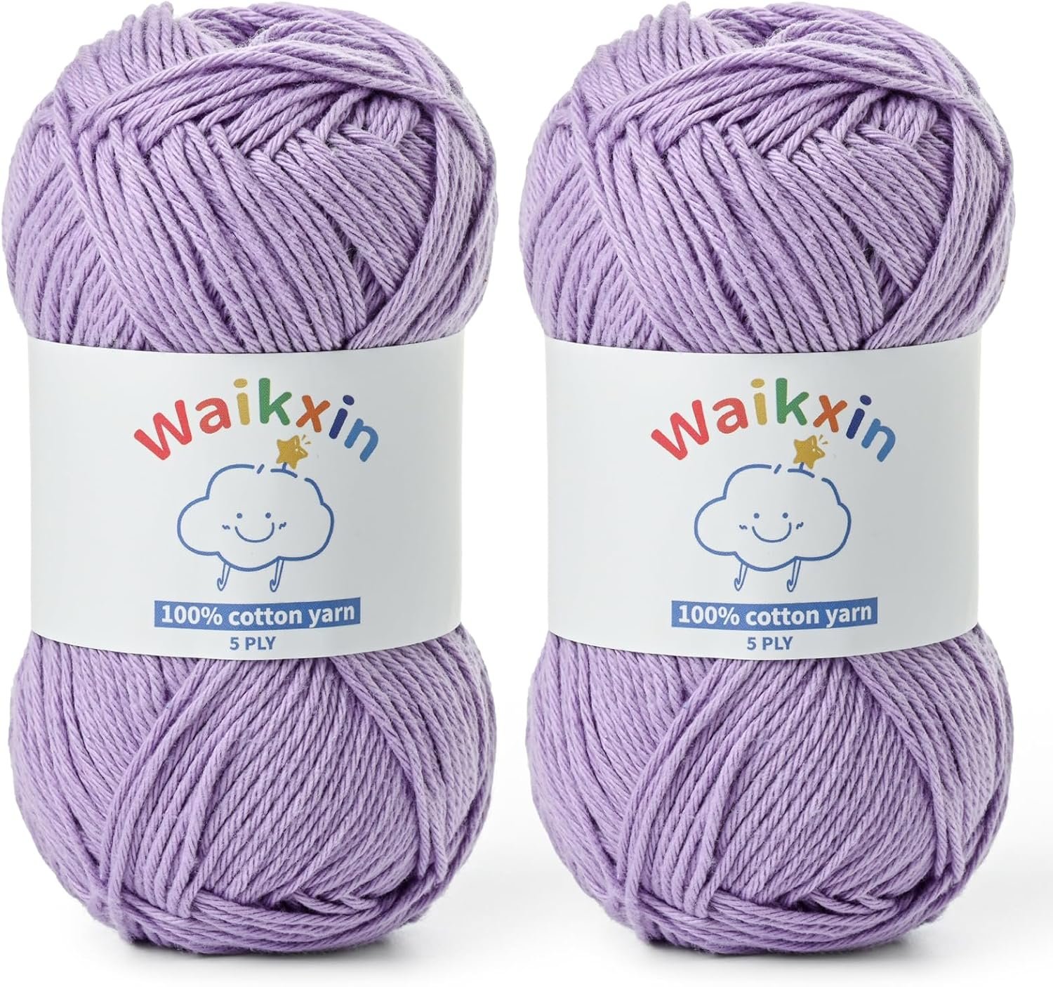 Cotton Yarn for Crocheting - 262.4yds / 3.52oz Baby Yarn for Crocheting Soft -...