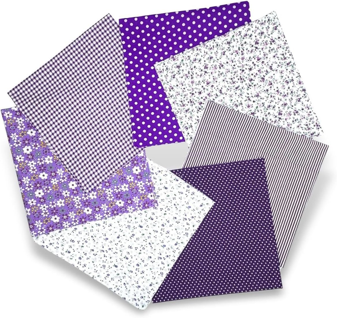 Grade Cotton Quilting Fabric Bundle, 100% Cotton Floral Print Patchwork...