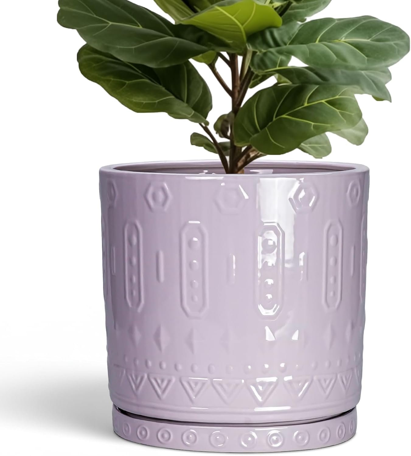 Eightpot Ceramic Plant Pots, 12 Inch Pots for Plants Indoor Outdoor, Round...