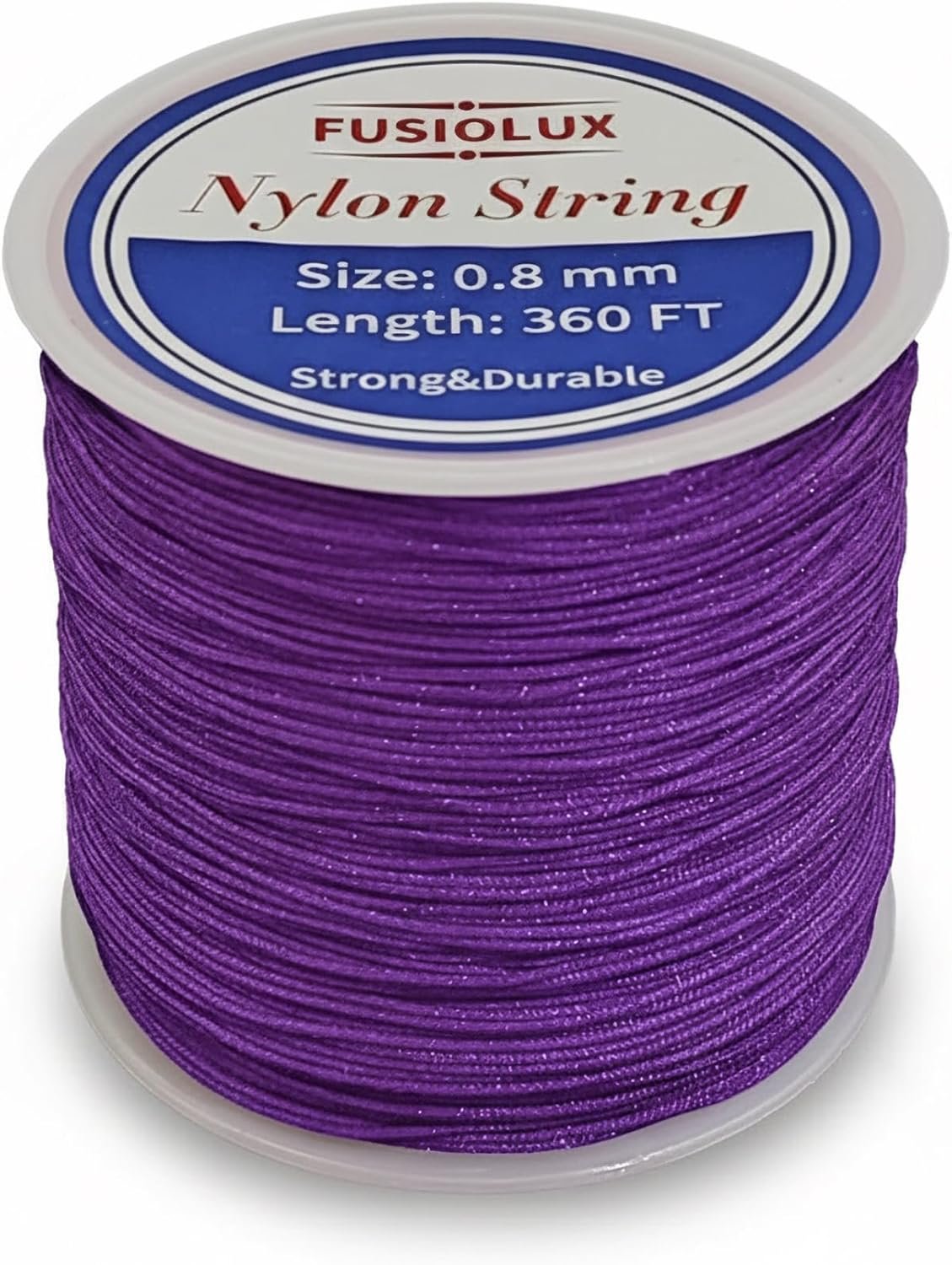 0.8mm Nylon Cord for Bracelet Making, Strong Non-Stretch Craft String for...