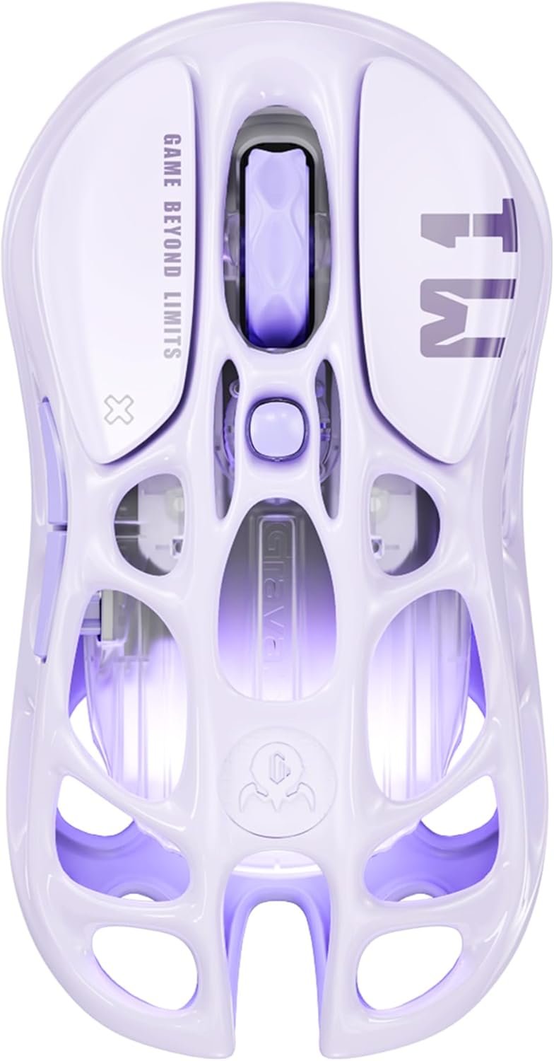 GravaStar Mercury M1 Pro Gaming Mouse, Lightweight Magnesium Alloy, 26,000 DPI,...