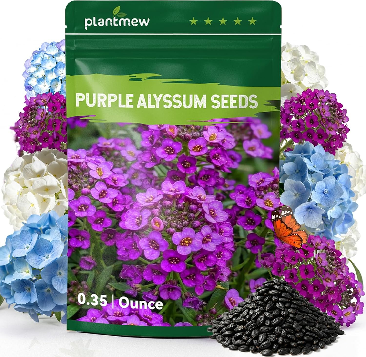 Alyssum Seeds for Planting - Mix Color Royal Carpet Big Sweet Alyssum Flower...