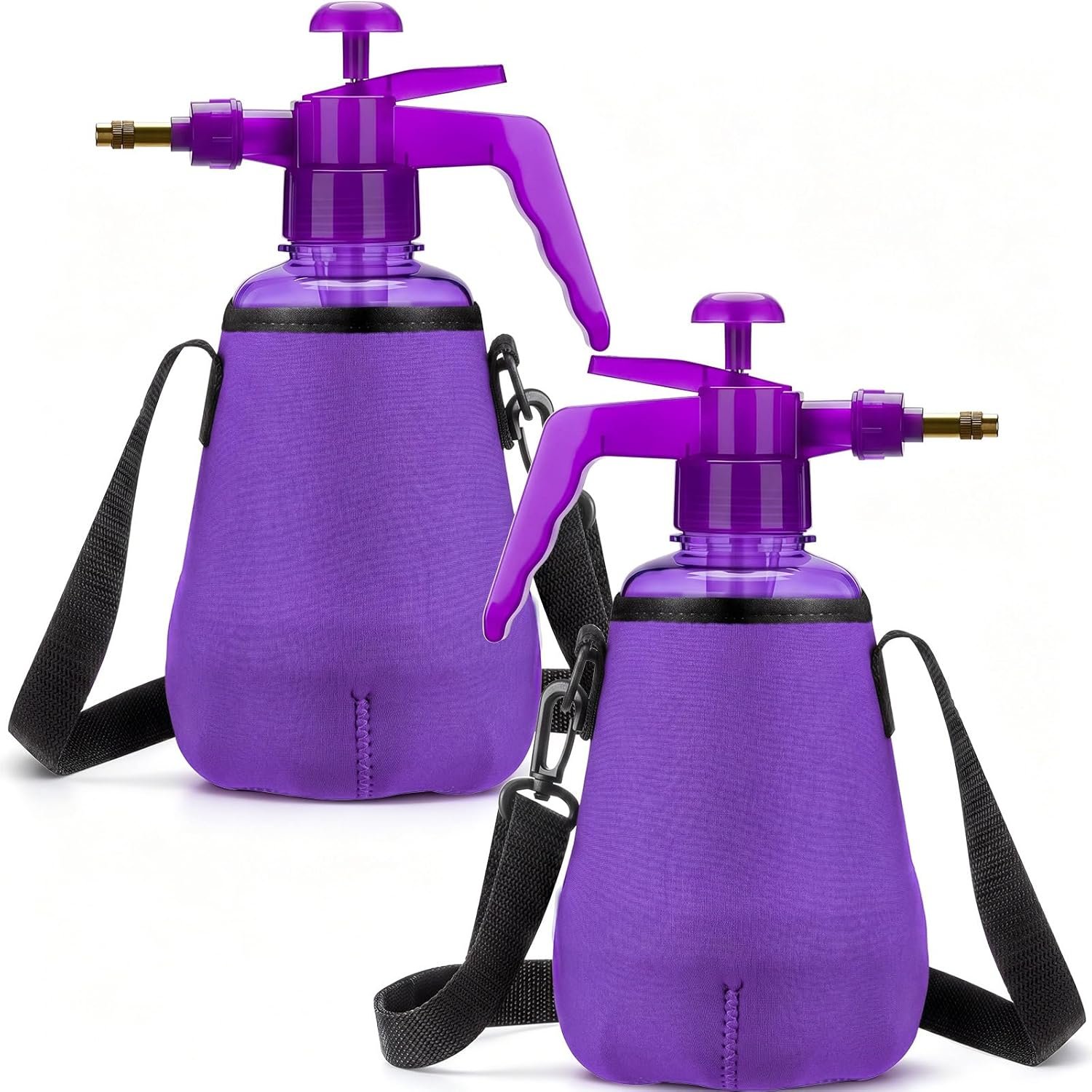 Teenyyou 2 Pcs 1.5 Liter Misters Spray Pump Bottle with Full Neoprene Jacket...