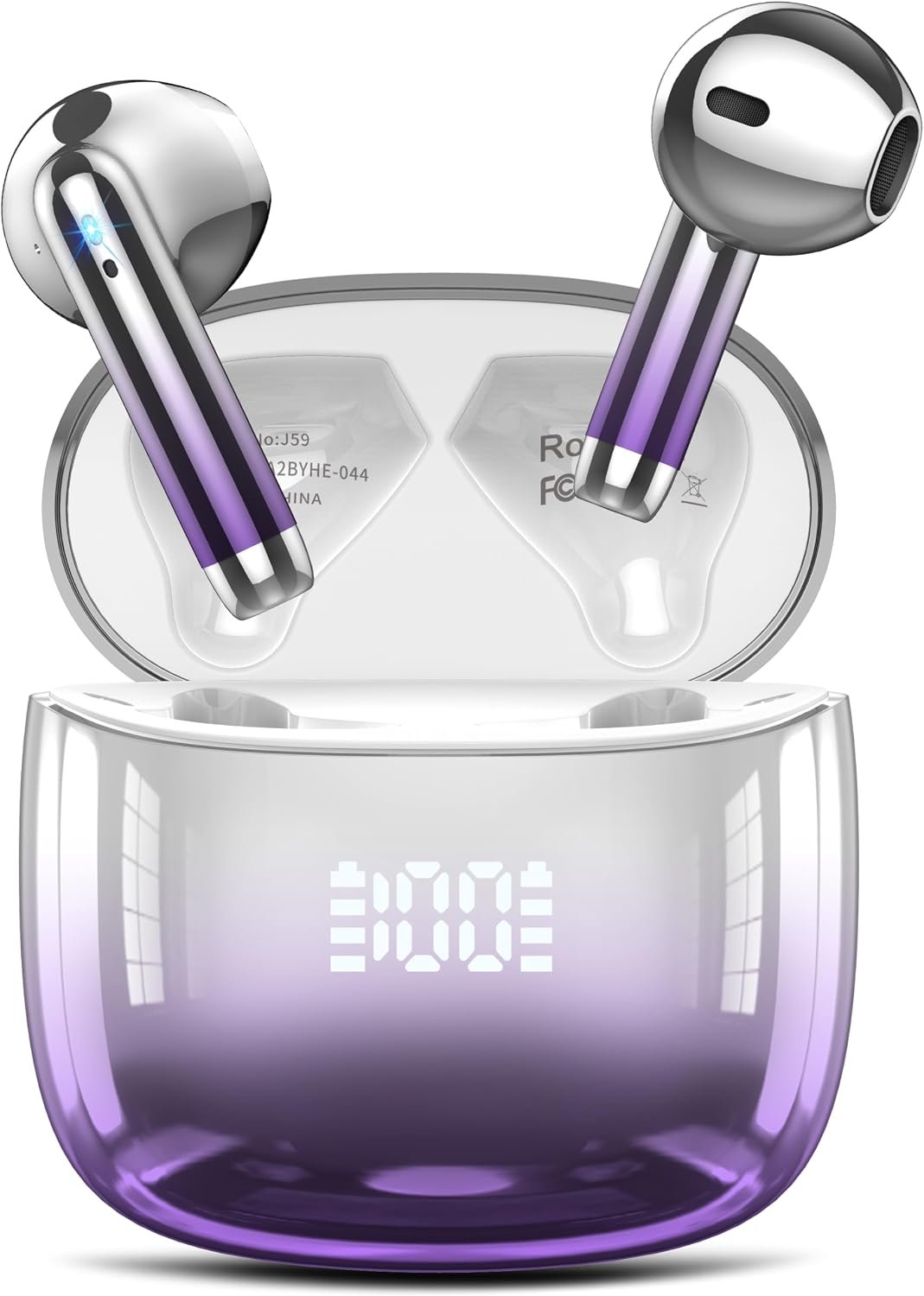 Wireless Earbuds, Bluetooth Headphones 48H Playtime Ear Buds with LED Power...